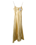 Vestido lingerie slip dress amarillo