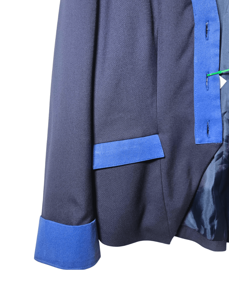 Blazer cuello navy - Una cosa