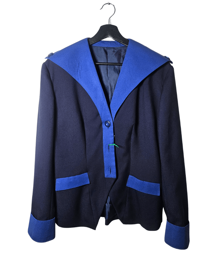 Blazer cuello navy - Una cosa