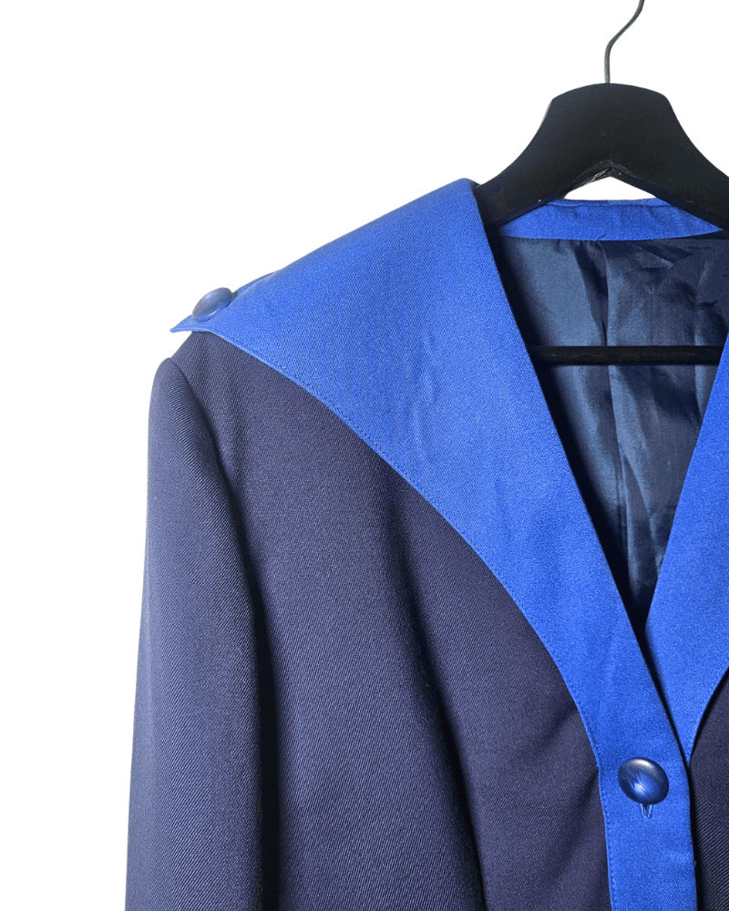 Blazer cuello navy - Una cosa