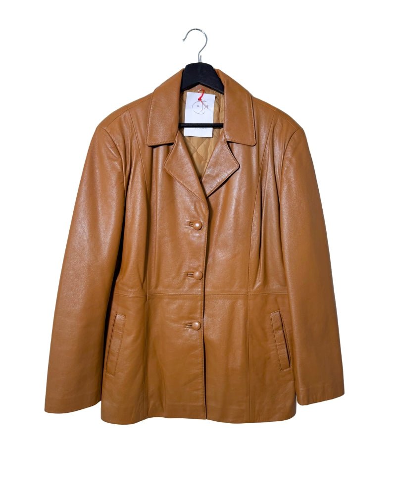 Blazer Utebo piel camel - Una cosa es una cosa