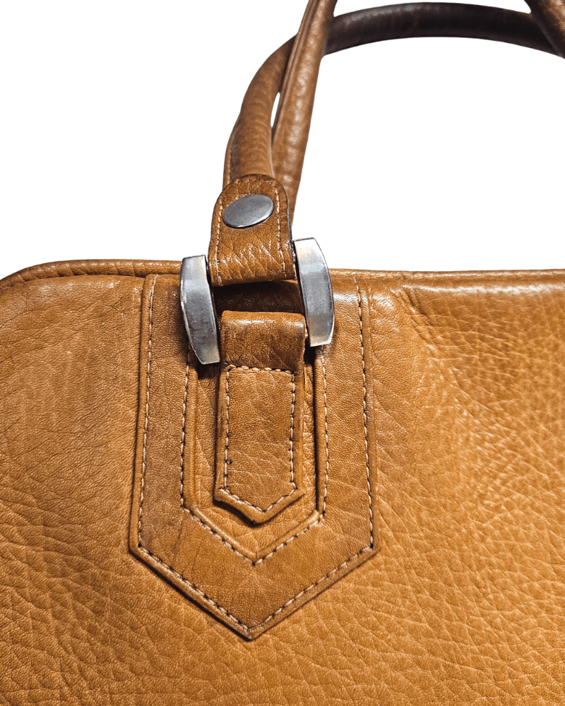 Bolso piel camel - Una cosa