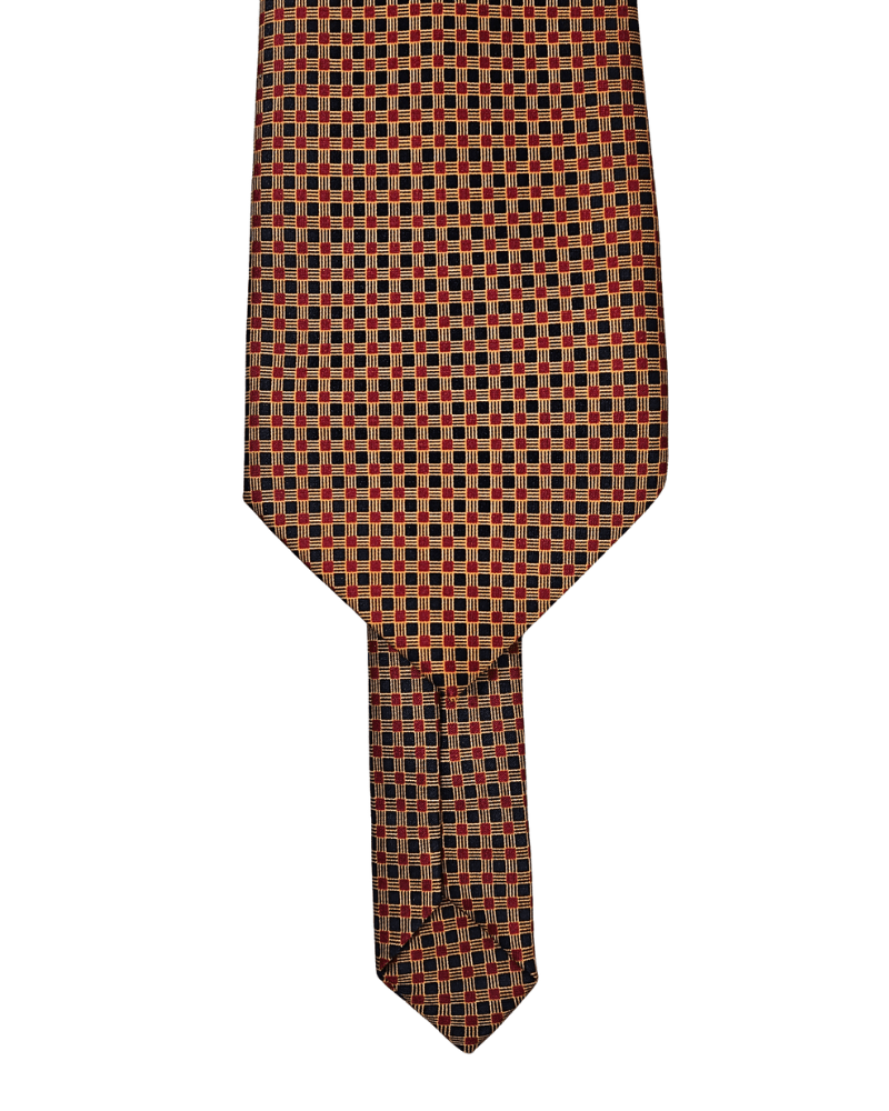 Corbata estampada cuadros - Una cosa