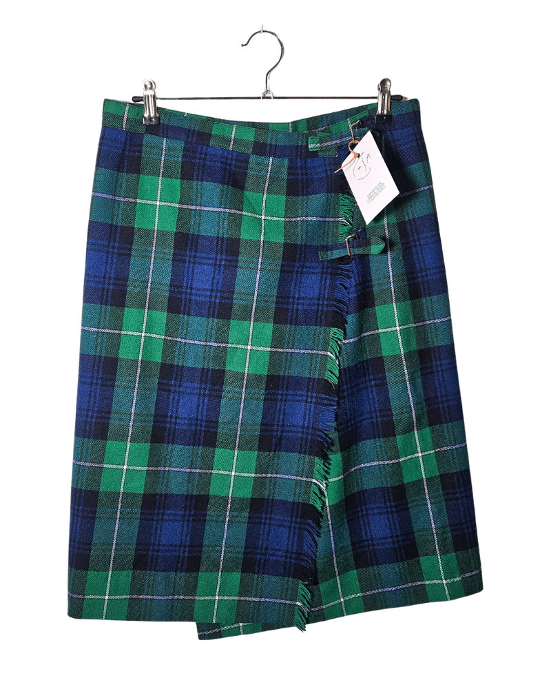 Falda tartán azul y verde - Una cosa