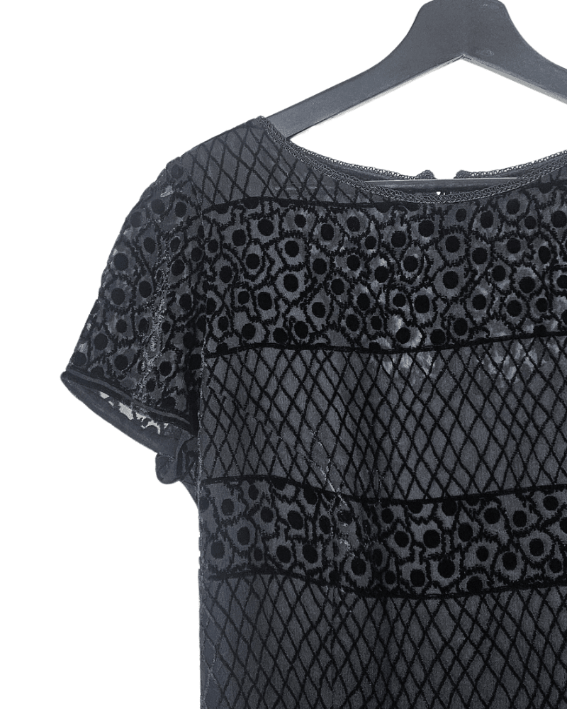 Vestido columna seda - terciopelo - Una cosa
